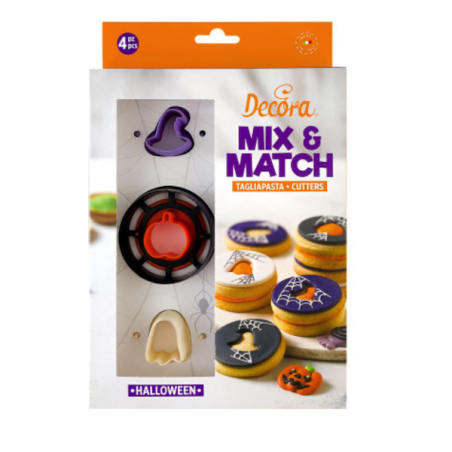 Decora HalloweenCookie Cutters Mix & Match for filled cookies DA-0255043