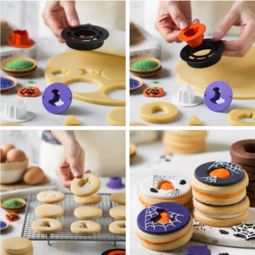 Decora Halloweenausstecher Mix & Match für gefüllte Cookies DA-0255043