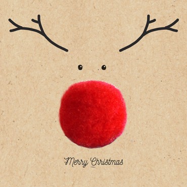 Merry Christmas Napkins Big Red Nose - 100% recycled tissue paper