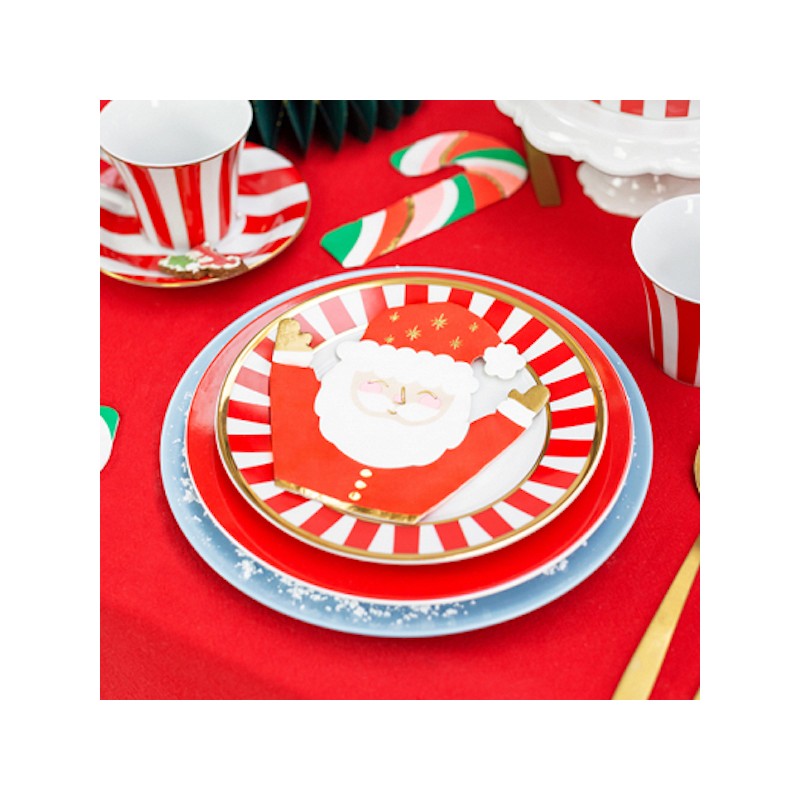 PartyDeco Santa Claus Napkins, 20 pcs