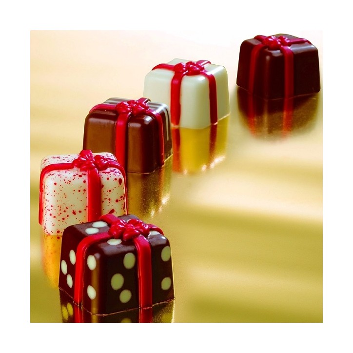 Martellato Geschenke Polycarbonat Pralinen-Schokoladengiessform | 28 Geschenk-Pralinen