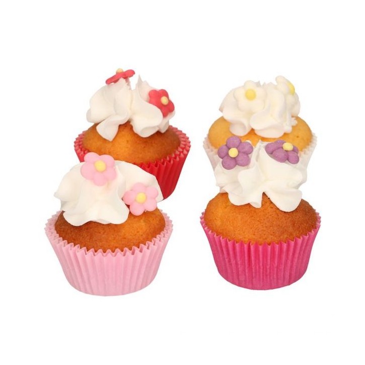 FunCakes Mini Sugar Flowers – 32 colourful blossoms for cakes & cupcakes