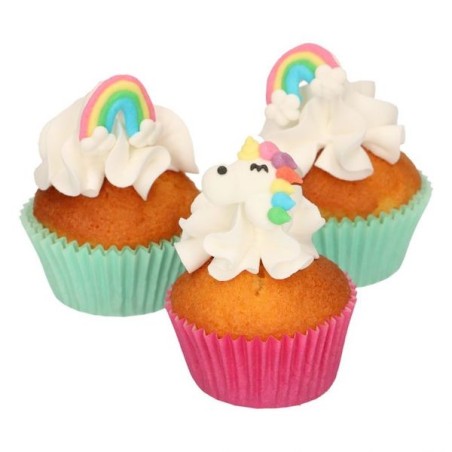 FunCakes Cake Decor Unicorn & Rainbow Sugar Figures CS-F50155