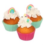 FunCakes Unicorn & Rainbow Sugar Decoration, 12 pcs