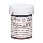 Sugarflair Lebensmittelfarbe Paste Extra Braun - Brown Extra, 42g
