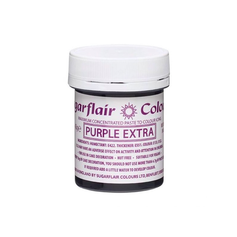 Sugarflair Max Concentrated Paste Colour Purple Extra, 42g