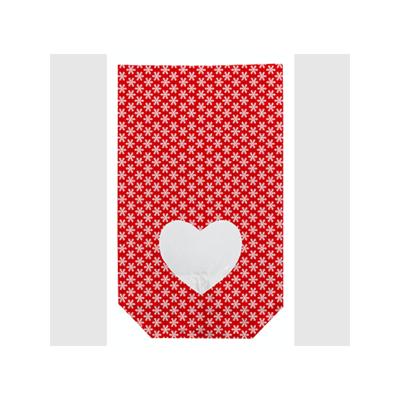 Zischka 11.5x19cm Clear Gift Bags - Surprise Heart, 10 pcs