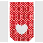 Zischka 11.5x19cm Clear Gift Bags - Surprise Heart, 10 pcs