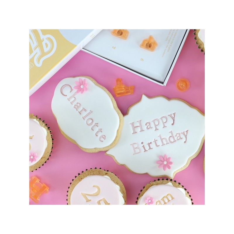 PME Fun Fonts Cupcakes & Cookies Stamping Set - Collection 2