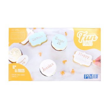 Fun Fonts alphabets Cupcake & Cookie - Collection 2 - PME FF57