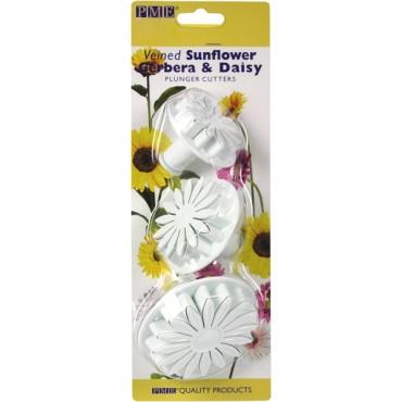 PME Sunflower/Daisy/Gerbera Plunger Cutter set/3 - SD618