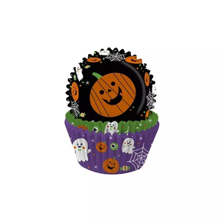 Anniversary House Halloween Cupcake Cases – 75 pcs with Pumpkin & Ghost Design Anniversary House Halloween Cupcake Cases – 75 pcs with Pumpkin & Ghost Design