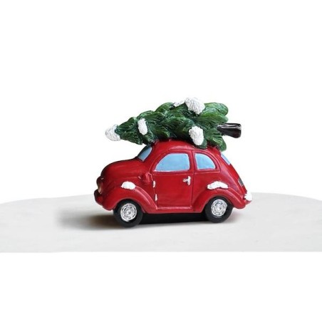 Anniversary House Bringing Home the Tree Cake Topper Car AH-BX365 - Little red car