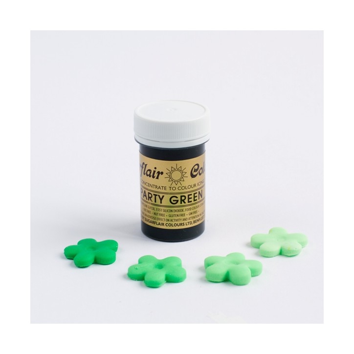 Sugarflair Lebensmittelfarbe Paste Party Green Grün 25g