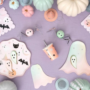 Pastel Halloween Ghost Napkins set of 16 - Meri Meri 216640