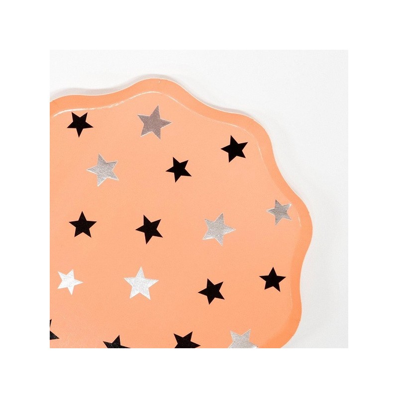 Meri Meri Pastel Halloween Star Plates, 8 pcs