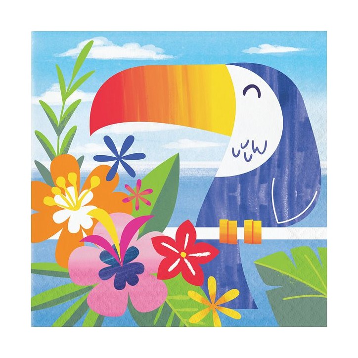 Anniversary House Lush Luau Servietten 16 Stück – Hawaii Party