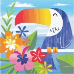 Anniversary House Lush Luau Paper Napkins, 16 pcs