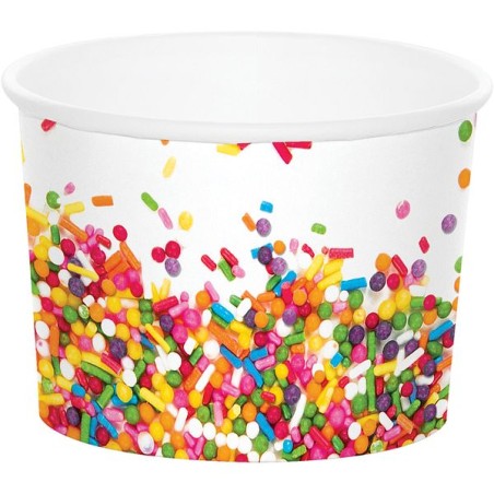 Anniversary House Treat or Ice Cream Cups Sprinkles Multi-Colored AH-PC324675