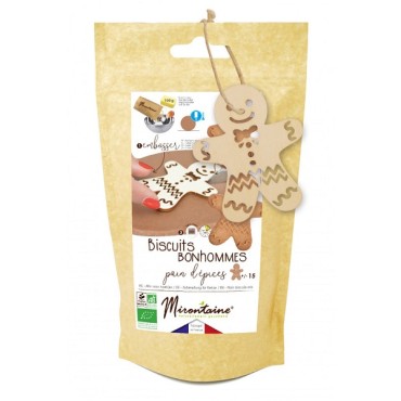 Organic gingerbread Cookies Mix Mirontaine with Embosser