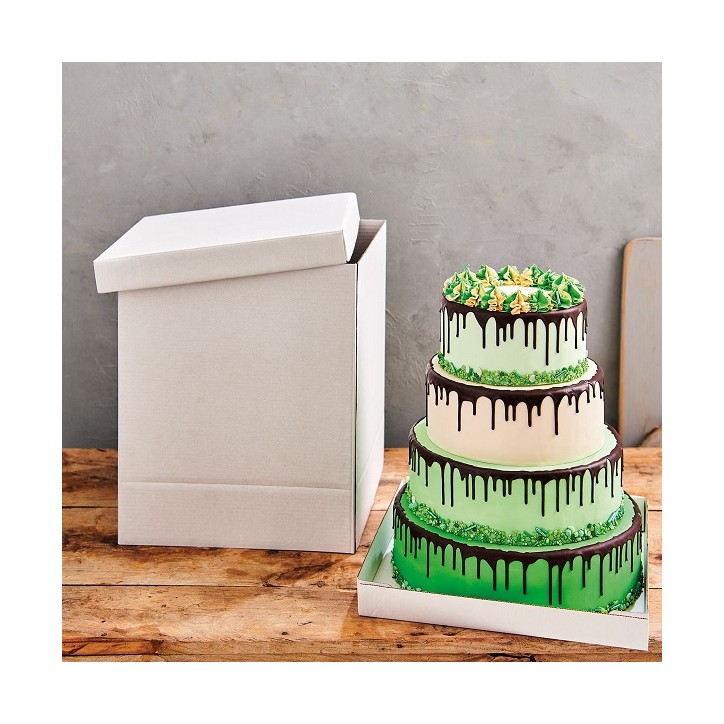 FunCakes Cake Box 37x37x45cm – Tall Box for Wedding Cakes