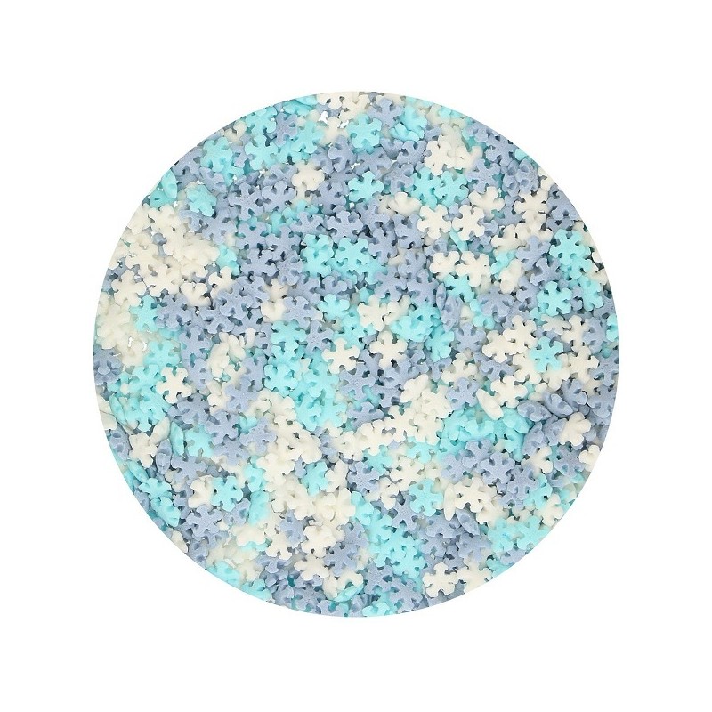 FunCakes Mini Snowflakes Sugar Sprinkles, 50g