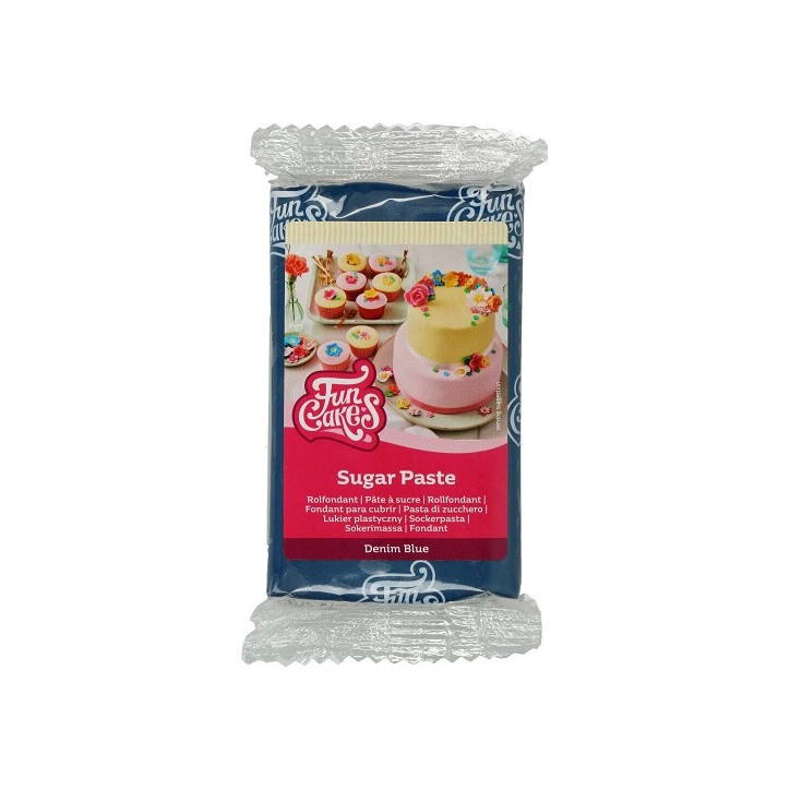 FunCakes Denim Blue Fondant 250g | Blue Fondant for Cake Decorating FunCakes Denim Blue Fondant 250g | Blue Fondant for Cake Decorating