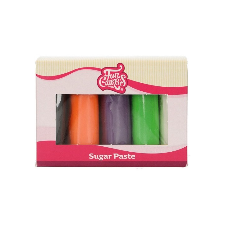 FunCakes Rollfondant Multipack Halloween Mix 5x100g | Halloween Fondant Set