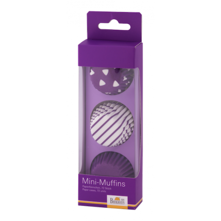 Birkmann Paper Baking Liners Mini Muffins Purple EH-75.87751
