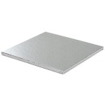 12mm Square Cake Board Silver 40x40cm