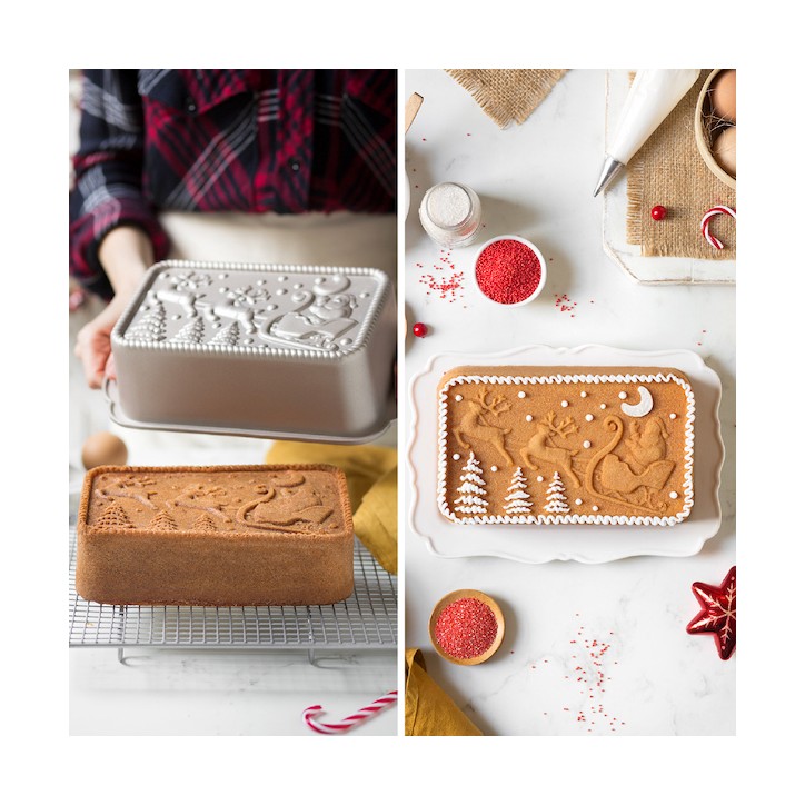 Decora Santa Claus Cake Pan 27cm | Christmas Cake Mould