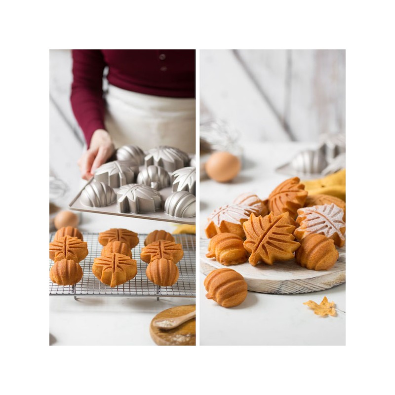 Decora Autumn Baking Mould Leaves & Pumpkin