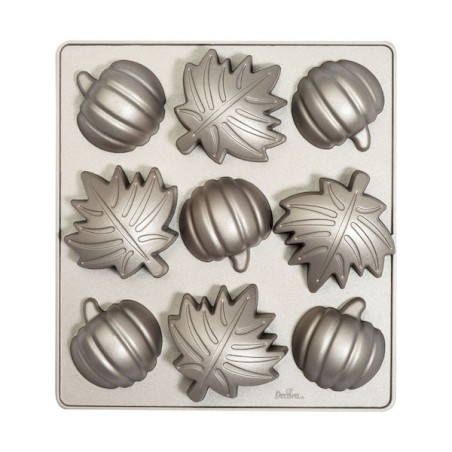 Decora Autumn Leaves & Pumpkin Cake Pan | Cast Aluminium Baking Mould