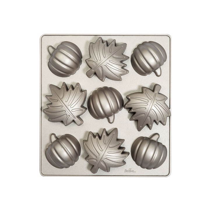 Decora Autumn Leaves & Pumpkin Cake Pan | Cast Aluminium Baking Mould Decora Autumn Leaves & Pumpkin Cake Pan | Cast Aluminium Baking Mould