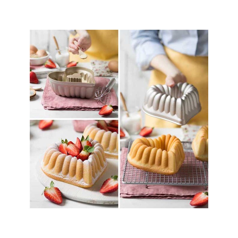 Decora Mini Heart Cake Pan Beatrice, 16x16x6cm