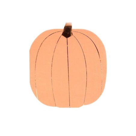 Meri Meri Pastel Halloween Pumpkin Paper Napkins Orange MM-216811