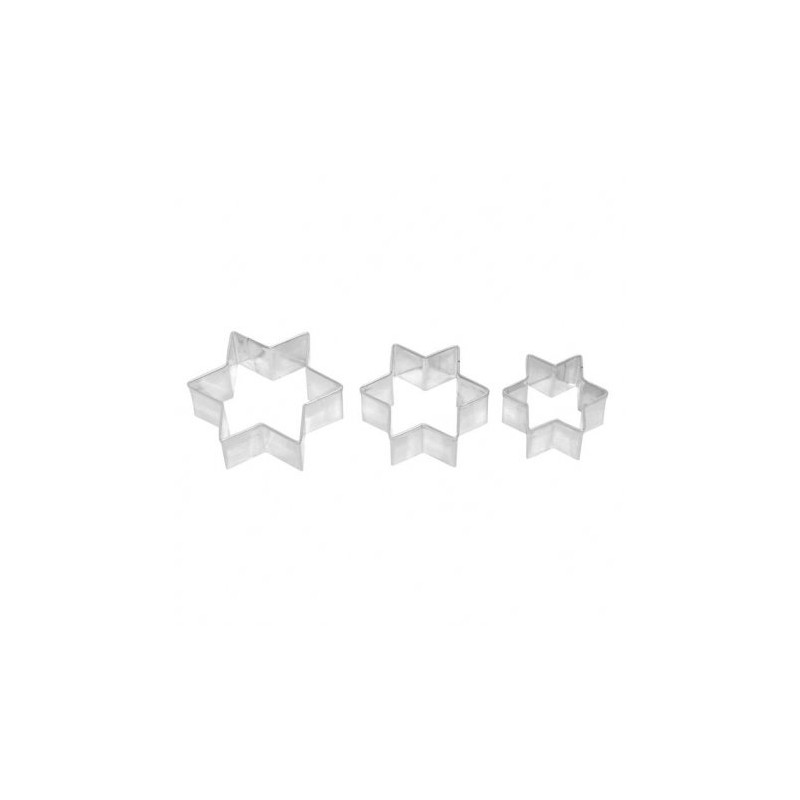 Birkmann 3 Star Shaped Cookie Cutter Set Small