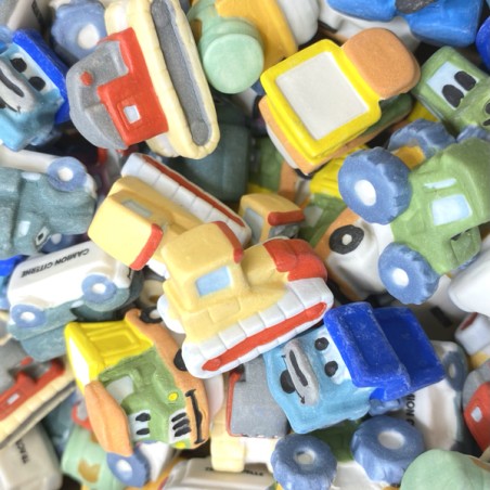 Heavy Trucks Porcelain Epiphany Figure | Construction Vehicle King Cake Figure