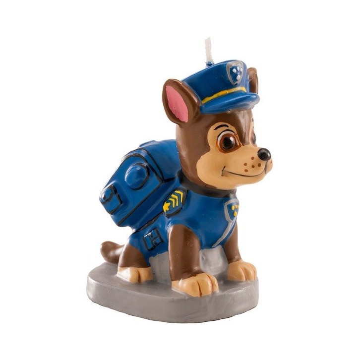 deKora Chase 3D Figurenkerze Paw Patrol 7cm | Paw Patrol Geburtstagskerze