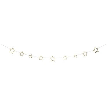 Gold Star Glitter Banner 137782 Meri Meri Starry Garland Gold