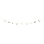 Meri Meri Gold Glitter Star Garland with 42 Stars