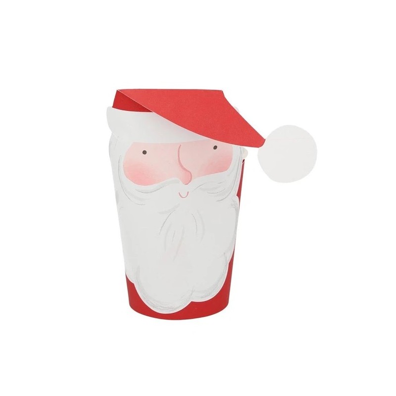 Meri Meri Jolly Santa Cups, 8 pcs