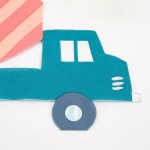 Meri Meri Construction Vehicle Concrete Mixer Paper Napkins, 16 pcs