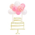 Meri Meri Pink Ballon Cake Topper Kit, 11 Stück