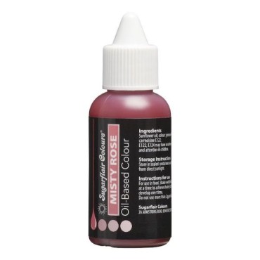 Sugarflair Oil Based Food Colour For Baking Misty Rose CS-C602 Kosher - Chocolate Colouring Pink