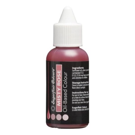 Sugarflair Ölbasierte Lebensmittelfarbe zum Backen Altrosa CS-C602 - Schokoladenfarbe Rosa
