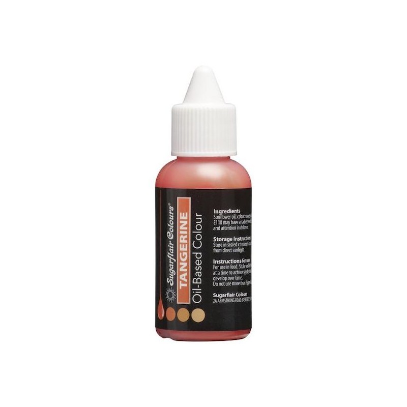 Sugarflair Oil Based  Edible Color Tangerine, 30ml