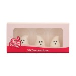 FunCakes 3D Ghosts Sugar Decoration, 3 pcs