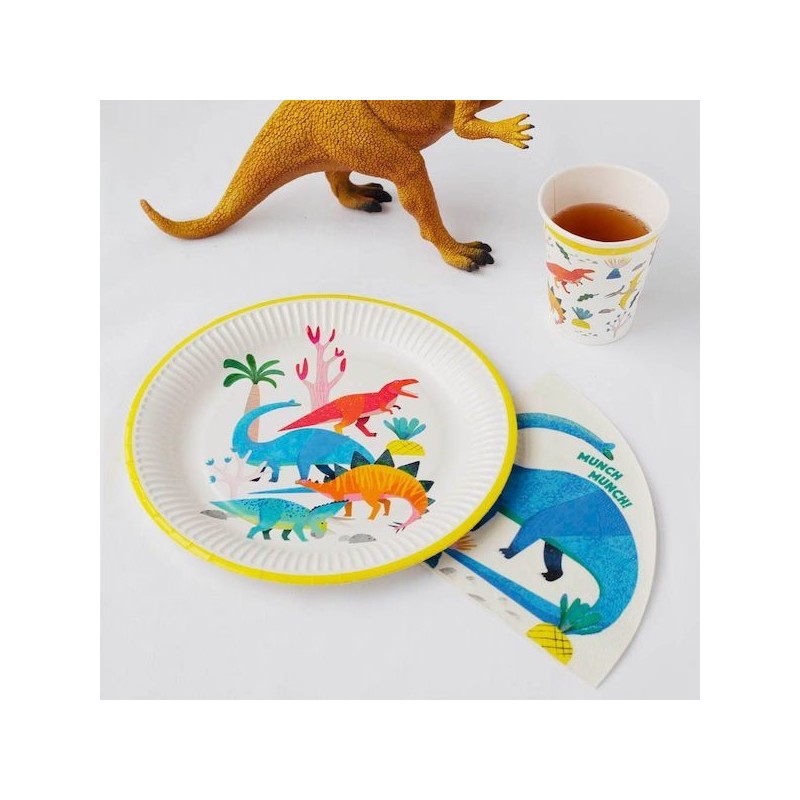 Talking Tables Dinosaur Paper Plates, 8 pcs