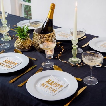 Talking Tables Luxe Happy New Year Goldene Papierservietten TT-LUXE-CNAP-HNY